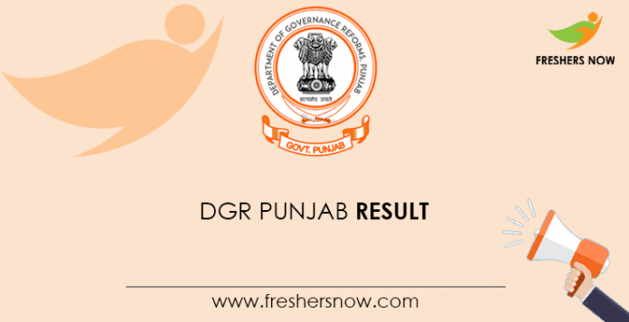 DGR Punjab Result