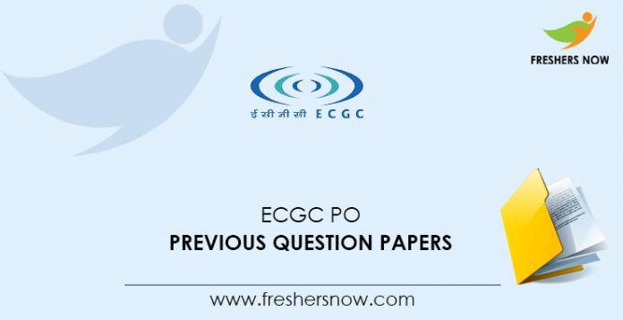 ECGC PO Previous Question Papers
