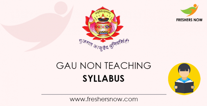 GAU Non Teaching Syllabus