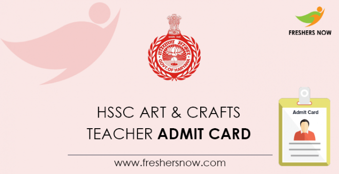 HSSC Art & Crafts Teacher Admit Card