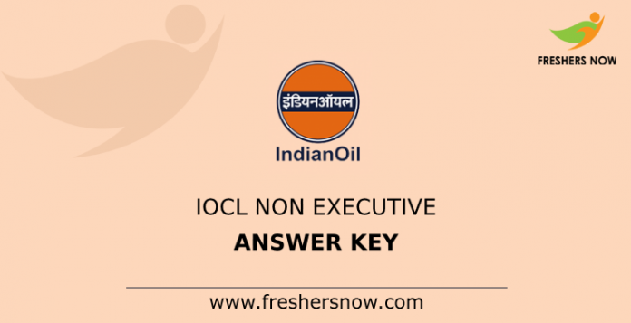 IOCL Non Executive Answer Key