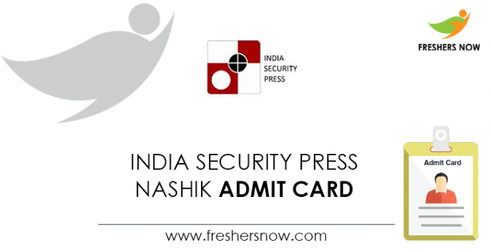 India-Security-Press-Nashik-Admit-Card