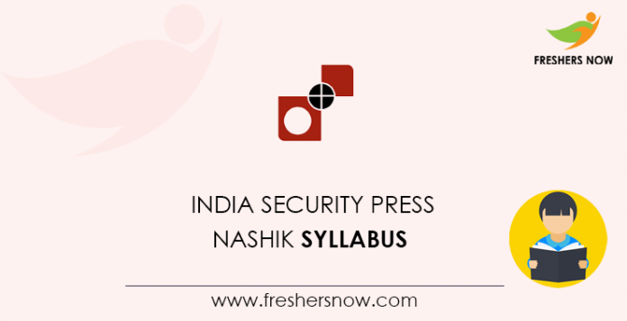 India Security Press Nashik Syllabus