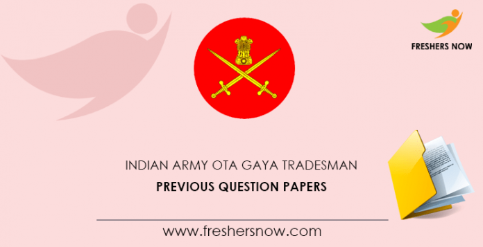 Indian Army OTA Gaya Tradesman Previous Question Papers