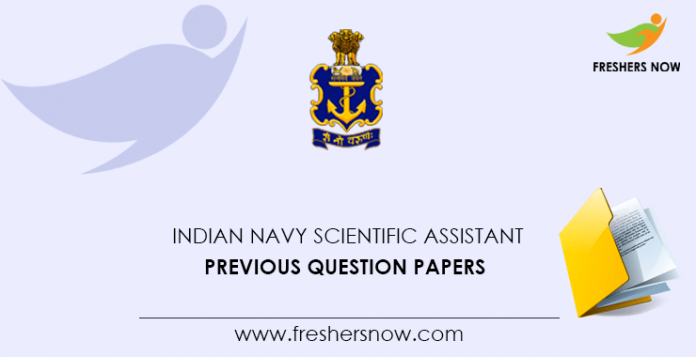 Indian Navy Scientific Assistant Previous Question Papers