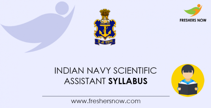 Indian Navy Scientific Assistant Syllabus