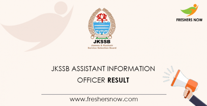 JKSSB-Assistant-Information-Officer-Result