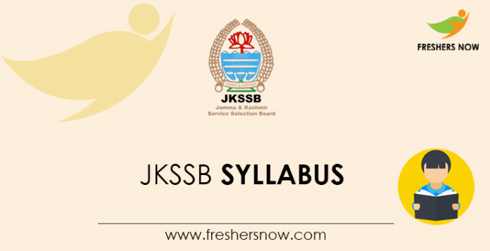 JKSSB Syllabus