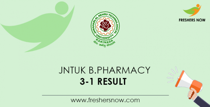 JNTUK-B.Pharmacy-3-1-Result