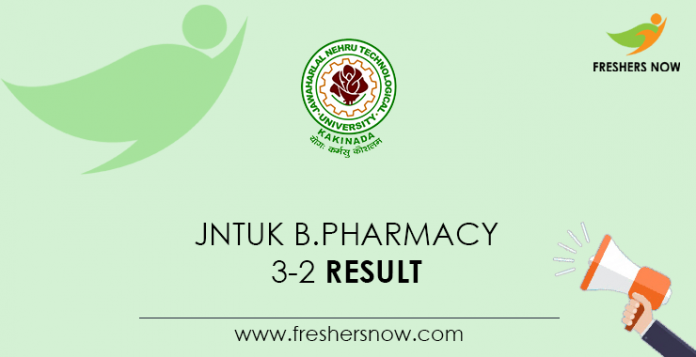 JNTUK B.Pharmacy 3-2 Result