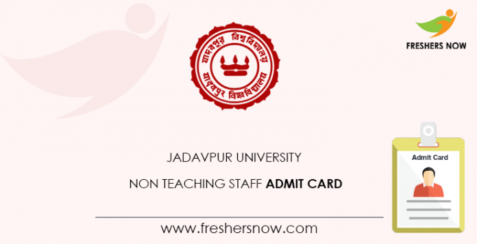 Jadavpur University Non Teaching Staff Admit Card