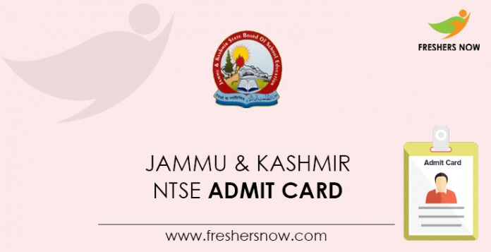 Jammu & Kashmir NTSE Admit Card