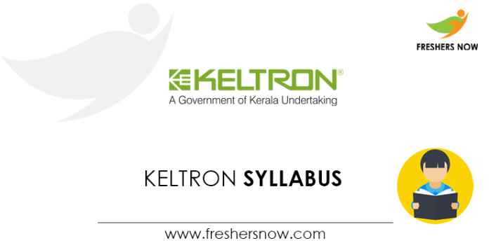 KELTRON Engineer Trainee, Officer, Assistant Manager Syllabus 2020