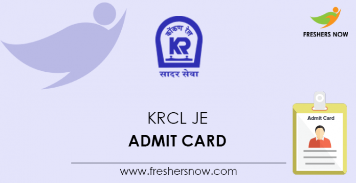 KRCL-JE-Admit-Card