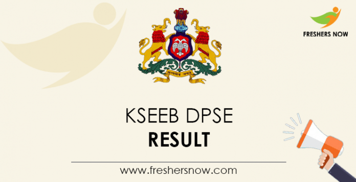 KSEEB DPSE Result