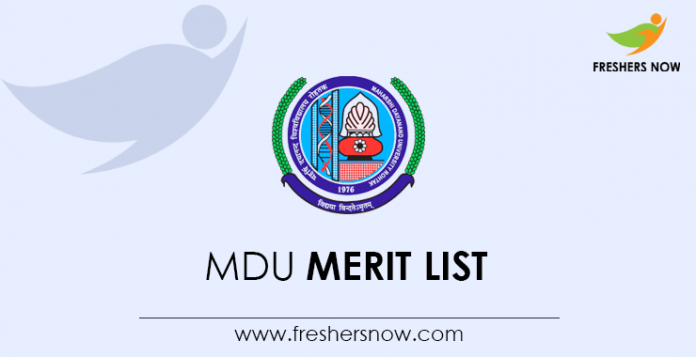 MDU Merit List