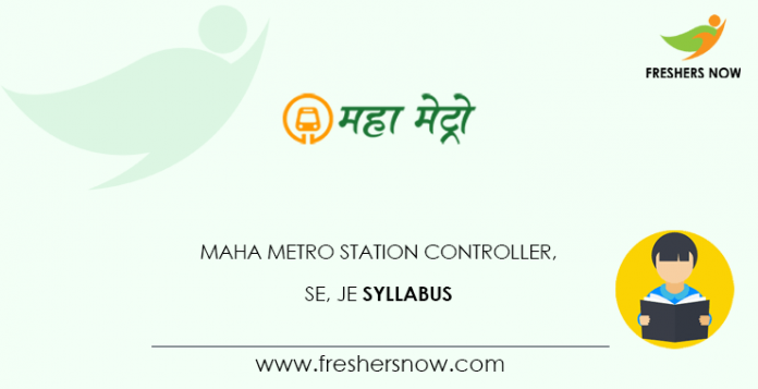 Maha Metro RCL Station Controller Syllabus 2021