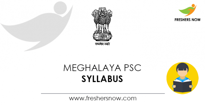 Meghalaya PSC Syllabus