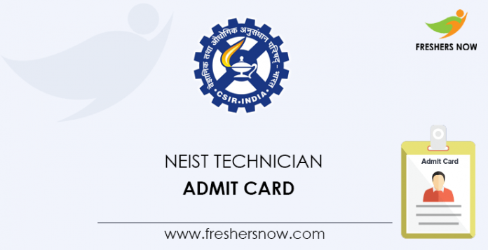 NEIST-Technician-Admit-Card