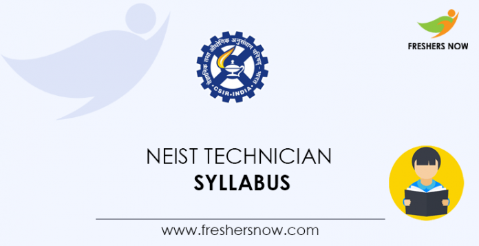 NEIST Technician Syllabus