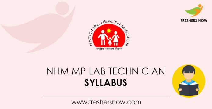 NHM MP Lab Technician Syllabus