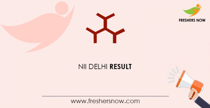 NII Delhi Result