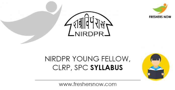 NIRDPR Young Fellow, CLRP, SPC Syllabus