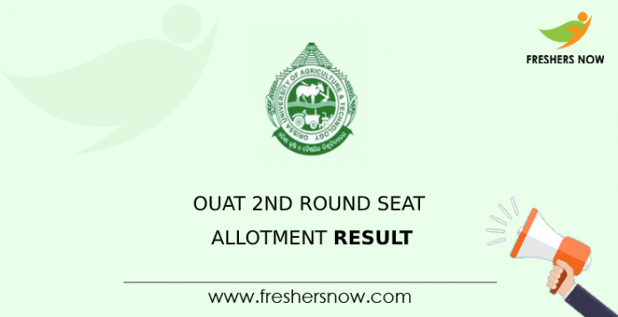 OUAT 2nd Round Seat Allotment Result