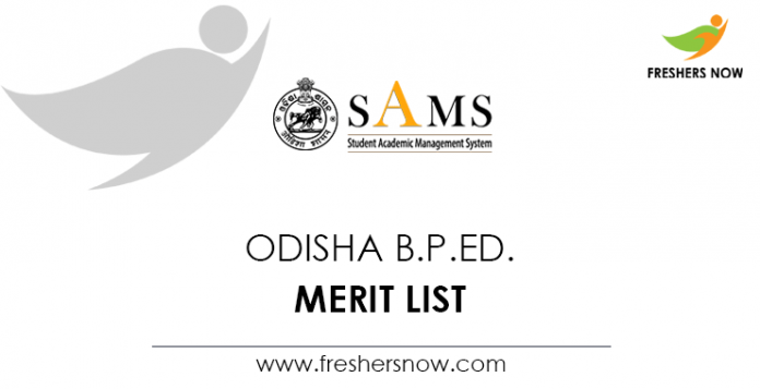 Odisha B.P.Ed. Merit List