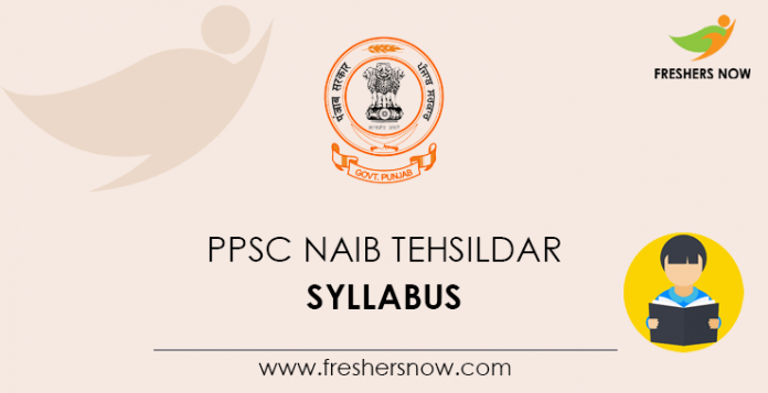 PPSC Naib Tehsildar Syllabus