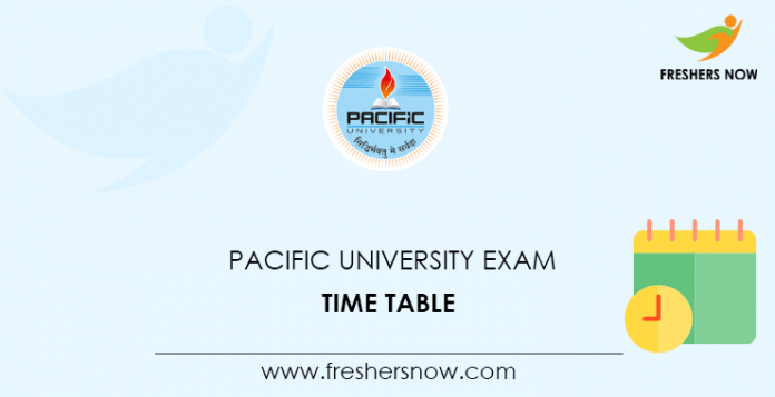 Pacific University Exam Time Table