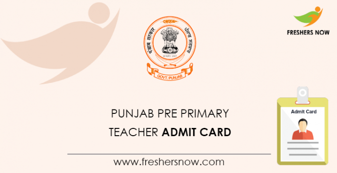Punjab-Pre-Primary-Teacher-Admit-Card