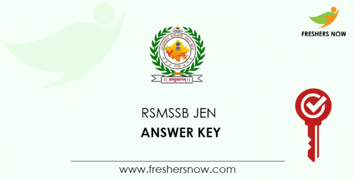 RSMSSB JEN Answer Key