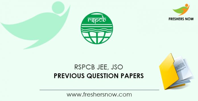RSPCB JEE, JSO Previous Question Papers