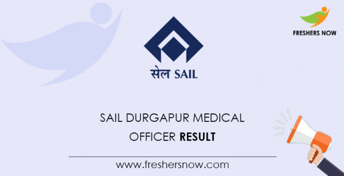 SAIL-Durgapur-Medical-Officer-Result