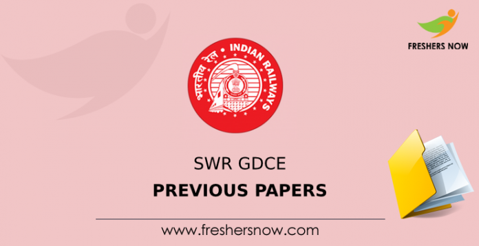 SWR GDCE Previous Question Papers