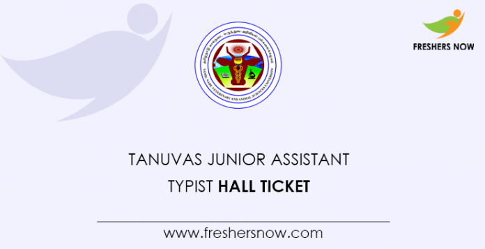 TANUVAS-Junior-Assistant,-Typist-Hall-Ticket