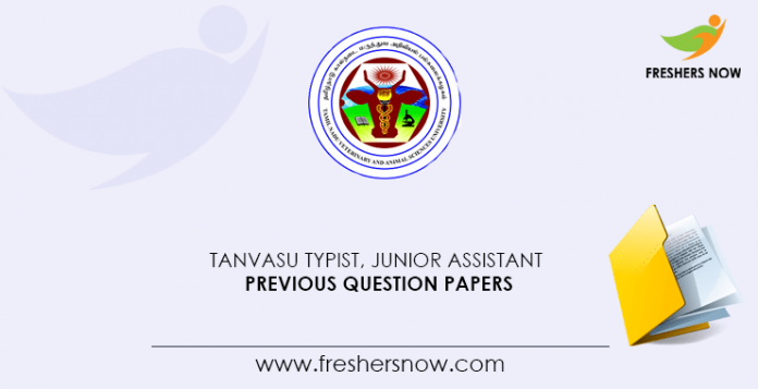 TANVASU Typist, Junior Assistant Previous Question Papers
