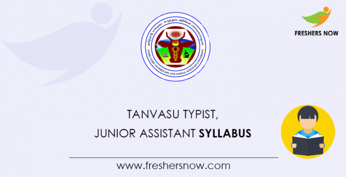 TANVASU Typist, Junior Assistant Syllabus 2020