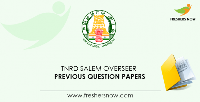 TNRD Salem Overseer Previous Question Papers