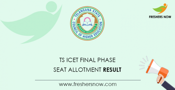 TS ICET Final Phase Seat Allotment Result