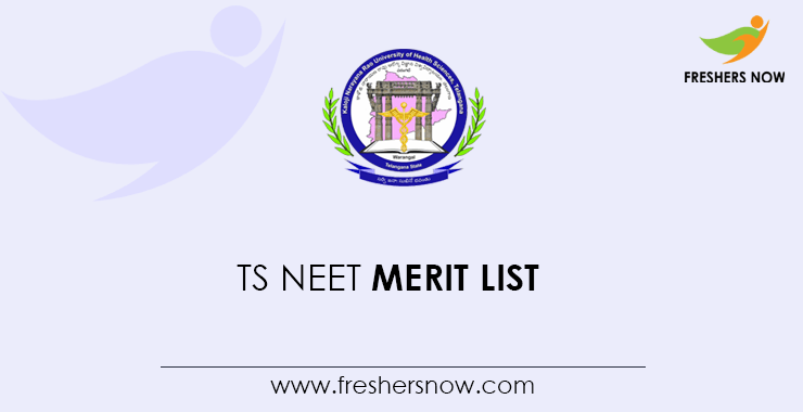 TS NEET Merit List 2020 PDF (Out) | MBBS/ BDS State Provisional List