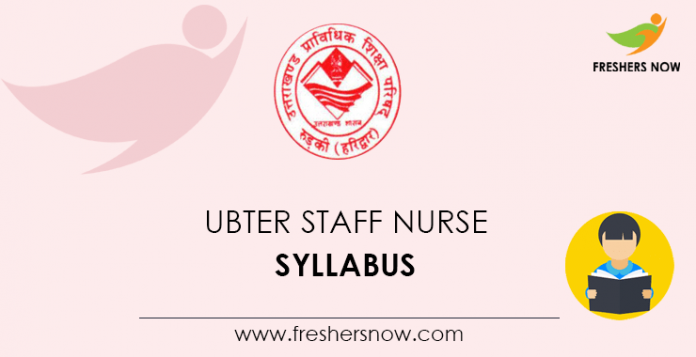 UBTER Staff Nurse Syllabus