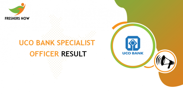 UCO Bank Specialist Officer Result