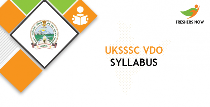 UKSSSC Graduate Level, VDO, GDPO Syllabus 2020