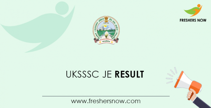 UKSSSC-JE-Result