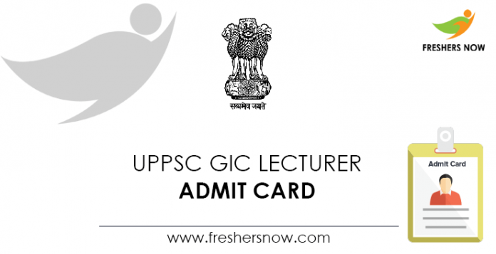 UPPSC-GIC-Lecturer-Admit-Card