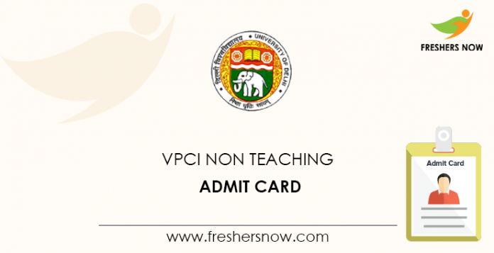 VPCI Non Teaching Admit Card