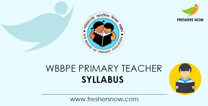 WBBPE Primary Teacher Syllabus