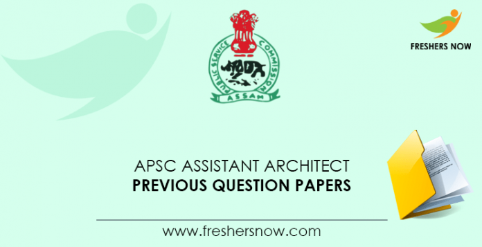 APSC Assistant Architect Previous Question Papers
